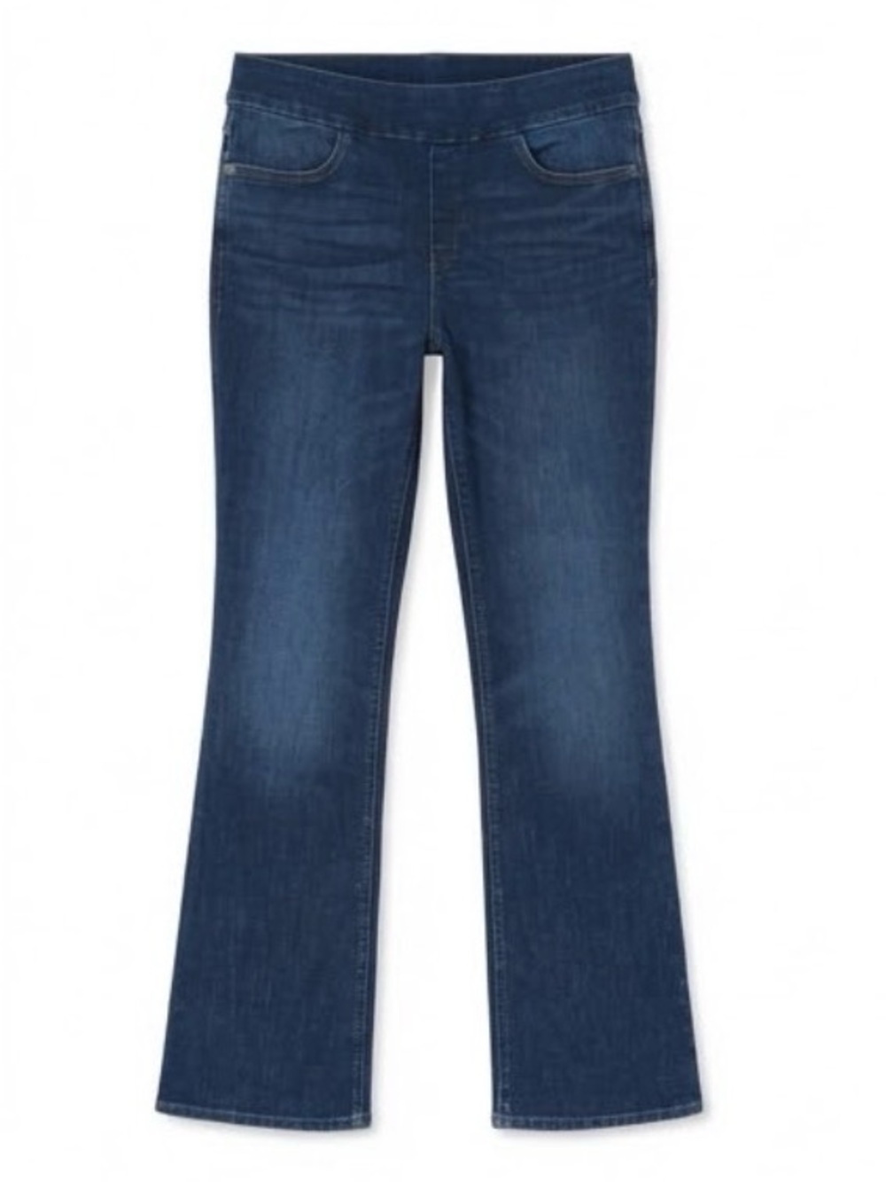 Wrangler Dark Wash Pull-On Bootcut Denim Jeans Medium Regular (M AVG)